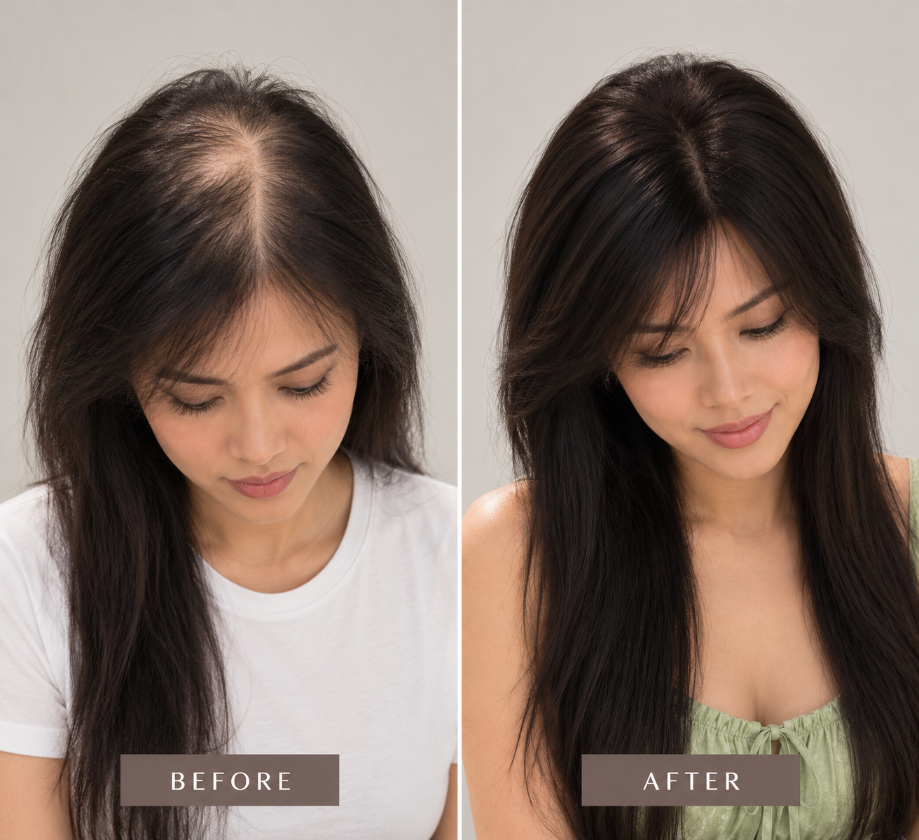 Evelyn Human Hair Topper | 6×7 Full Lace Base | 22 Inch | Natural Black | Soft Bangs - Image 2