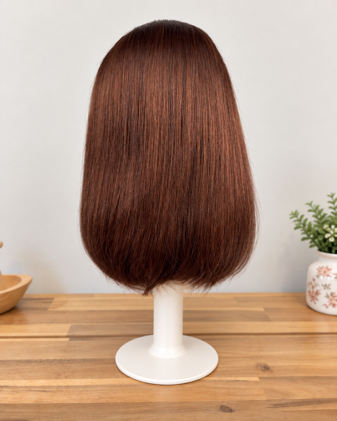 Monica Human Hair Wig | 13×4 Lace Front | Straight Bob | Hot Chocolate Brown | 8–16 Inch - Image 5