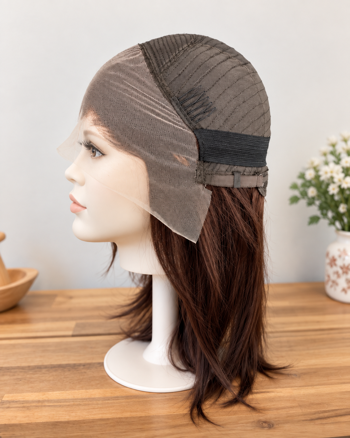 Monica Human Hair Wig | 13×4 Lace Front | Straight Bob | Hot Chocolate Brown | 8–16 Inch - Image 6