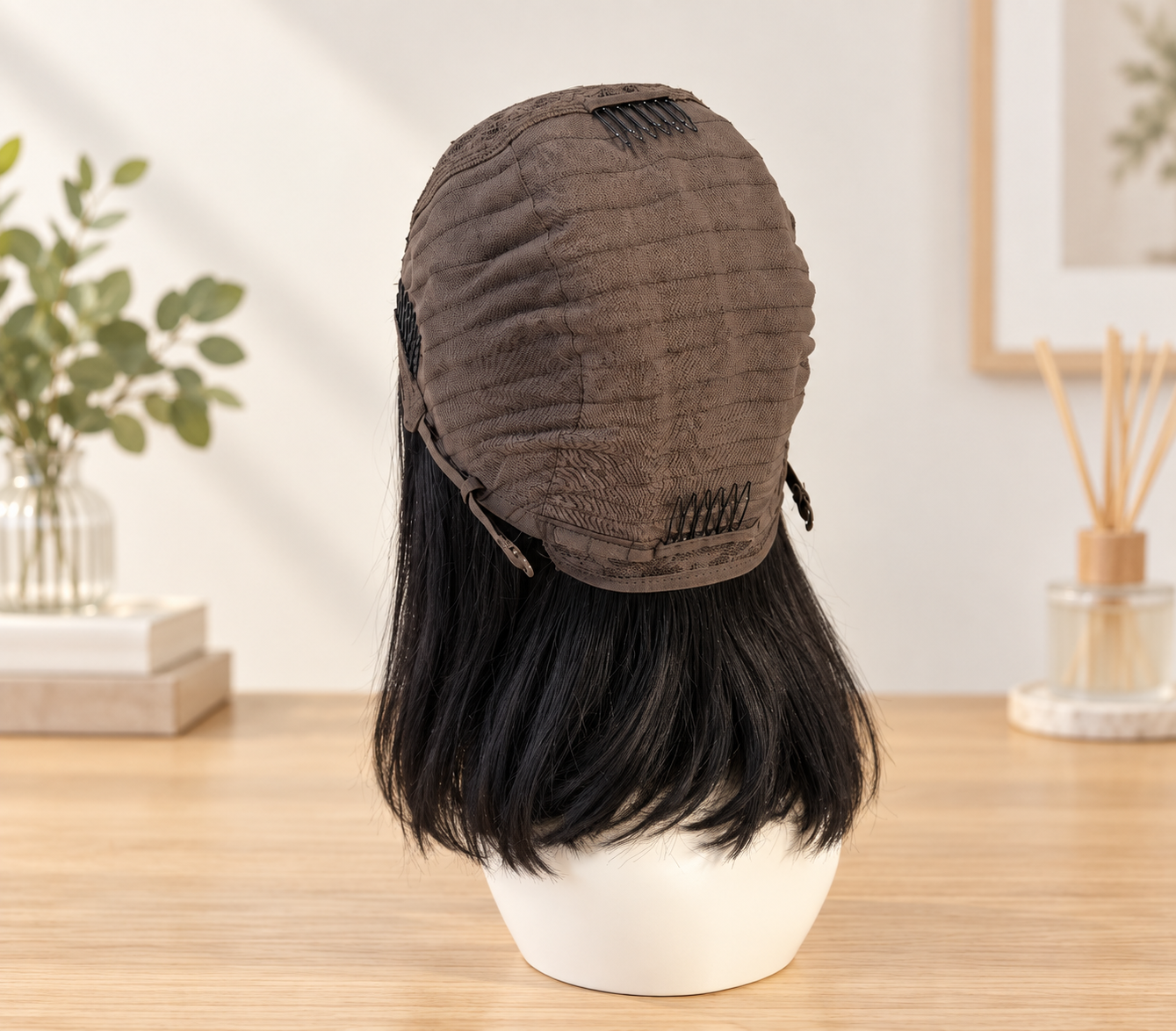 Natalie Human Hair Wig | 13×4 Lace Front | 8 Inch Straight Bob | Natural Black - Image 7