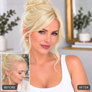 Lillian Remy Human Hair Topper | 5×5 Monofilament Base | 14 Inch | 613 Light Blonde