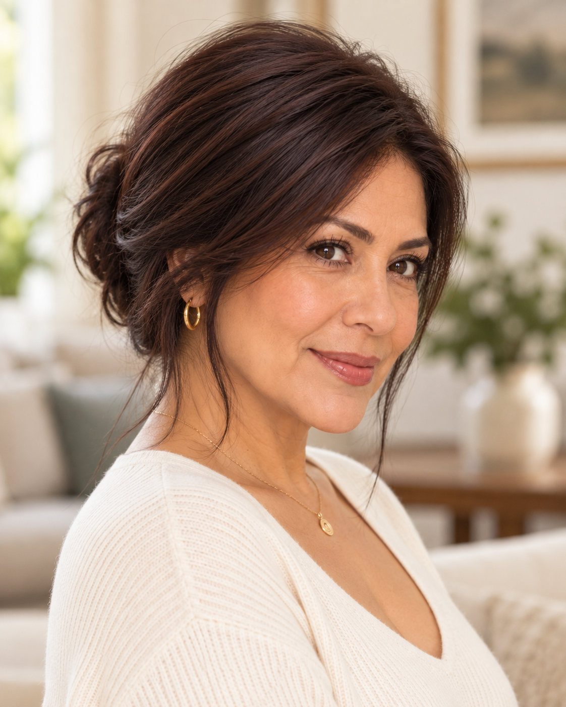Viviana Human Hair Topper | 12 Inch Reddish Brown | 5×7 Lace Top | Free Parting - Image 2